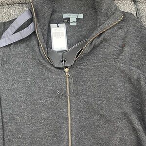 John Varvatos Charcoal Knit Jacket